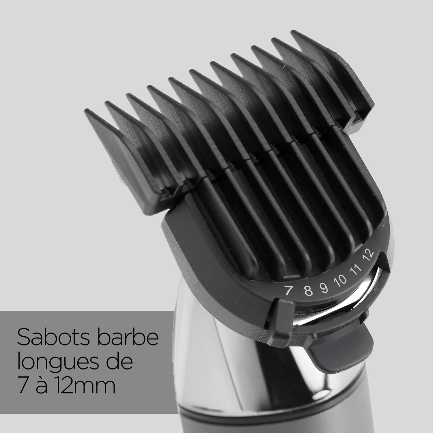 Sabots barbe longues de 7 &agrave; 12mm